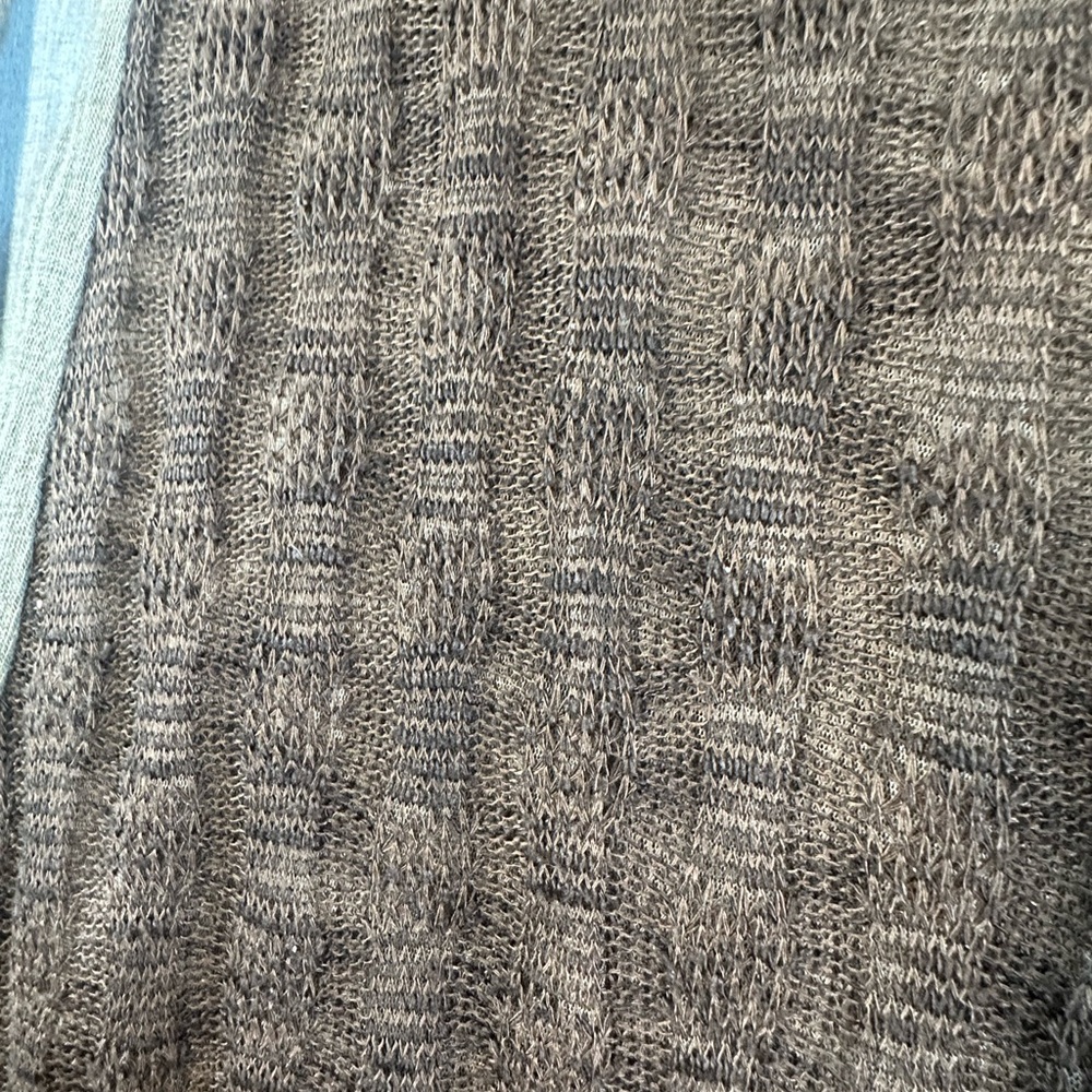 Jack and Jinger Brown and Cream Long Sleeve Boho/Artsy Dress - Picture 7 of 12
